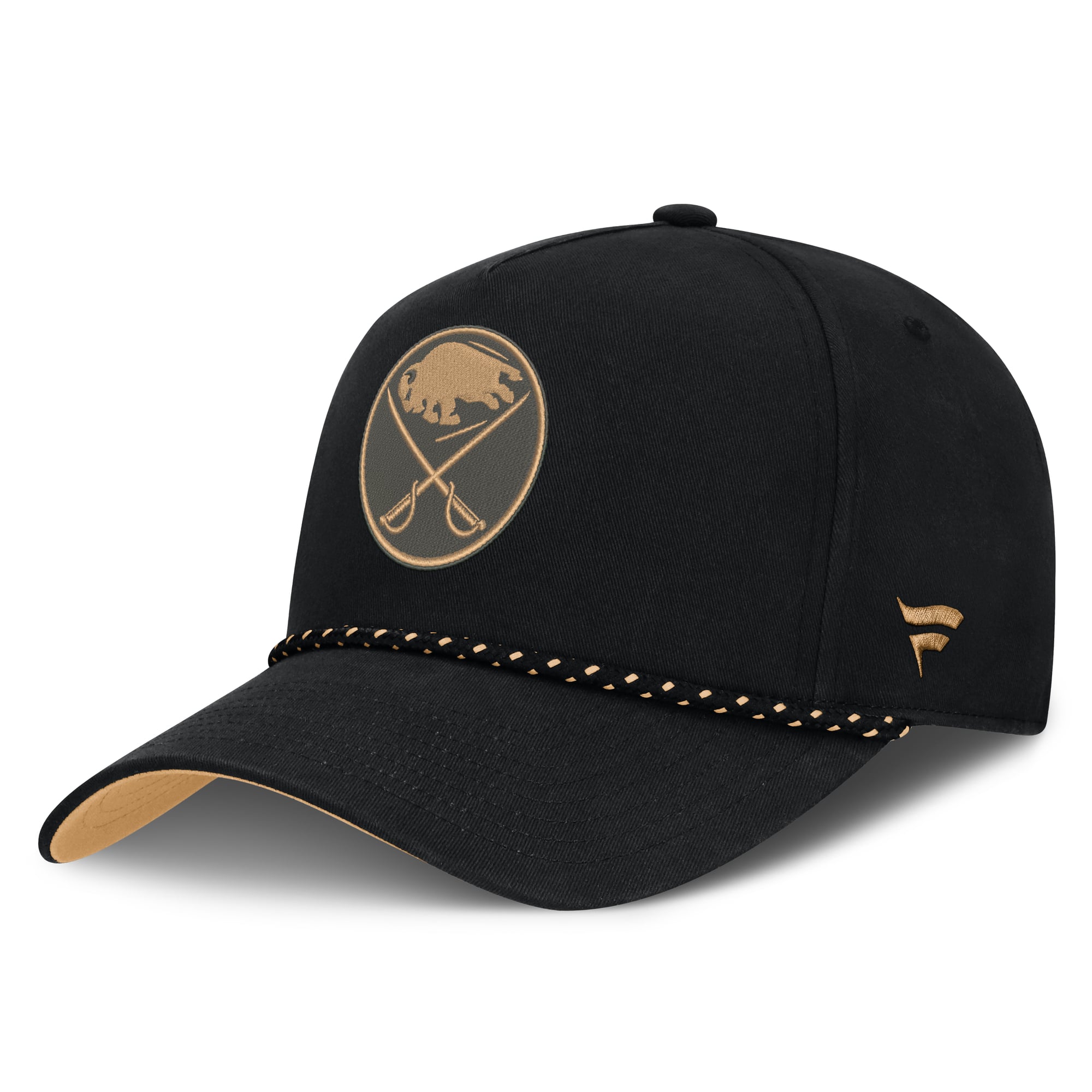 Men's Fanatics Black Buffalo Sabres Military Appreciation Authentic Pro A-Frame Adjustable Hat
